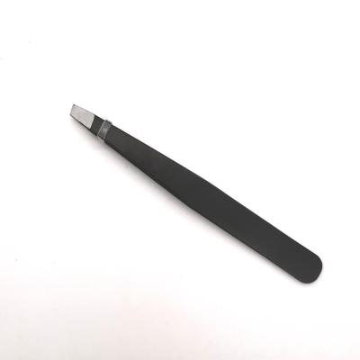 China Multifuntional Amazon Hot Sale Slanted Tweezers Tip Eyebrow Tweezer Wholesale Slated With Private Label for sale