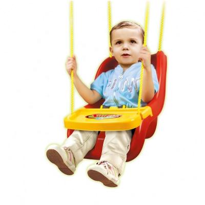 China 2021 Outdoor Play Plastic Outdoor Play Set With Baby Swings Infant Playground Swing for sale