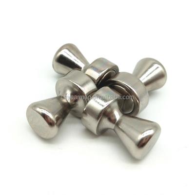 China Magnetic Pushpin Pin Holder Good Quality Permanent Magnet D20x25mm Metal Push Pin for sale