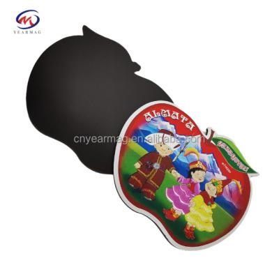 China Shape Cheap Price Customize OEM Design 3D Apple Shape Aluminum Foil Fridge Magnet Stickers For Tourist Souvenirs Decorative for sale