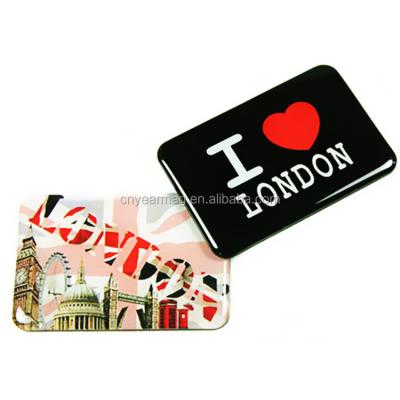 China Shape Tourist Stickers Wholesale Crystal Epoxy Refrigerator Magnet Souvenir Fridge for sale