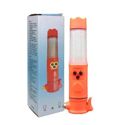 China Six in one multifunctional flashlight emergency lighting warning flash car safety hammer window breaker for sale