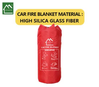 China 1200℃ Temperature Short Term Fire Extinguisher Blanket With High Silica Glass Fiber And Customizable Packaging for sale