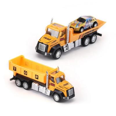 China Light/Sound/3*AG13 Batteries Included Toy Car Metal Car Toy For Kids Pull Back Vehicles Diecast Cars Alloy Toys Construction Truck for sale