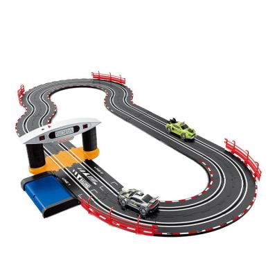 China 1:43 2*Cars/2*Controllers/3M Track Slot Car Toy Race Track Kids Rc Racing Car Electric Toy Track Slot Cars for sale