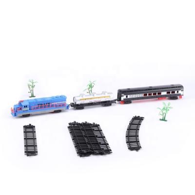 China Slot Toy 1:87 Kids Toys Set Model Head Electric Train Tracks With Track/Light/Auto Sound Tren De Juguete Spielzeug for sale