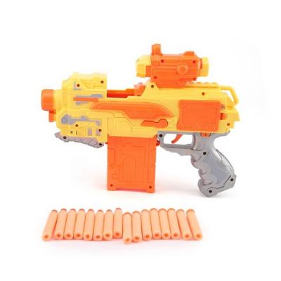 China With Light/16*/2*AG13/Not Soft Bullets Included 3*AA Pistola De Bala Blanda Boys Plastic Edu Toy Shooting Game Electric Soft Bullet Gun for sale