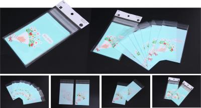 China BOPP Transparent Printing Card Head Self Adhesive Bags , Self Stick Bag With BOPP Transparent Membranes for sale