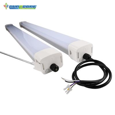 China Special design for humid environment IP65 ip66 multiple link plastic cover tri-proof led vapor tight light led tri-proof light for sale