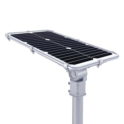 China ROAD IP66 outdoor road pole lamp integrated all in one solar power LED solar street light with solar panal light for sale