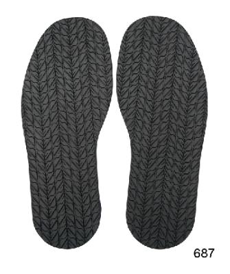 China Excellent Endurance 687 Rubber Shoe Soles For Shoes Repair Rubber Sole for sale