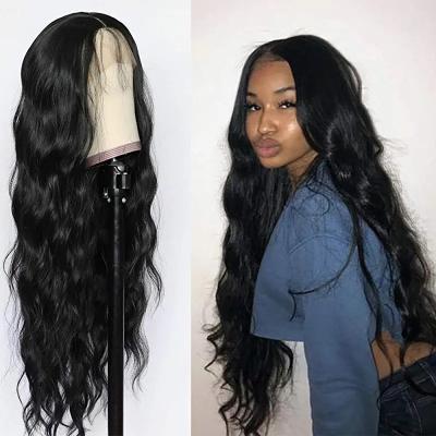 China No Shedding& Tangle Free Lace Front Human Hair Loose Body Wave Wig With Pre Bangs Pluked Brazilian Remy Human Hair With Bady Hair For All Women for sale