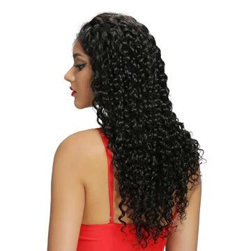 China No Shedding& Tangle Free High Quality Virgin Hair Natural Color Wig Full Lace Frontal Hair Deep Curly Human Hair Wigs For Black Women for sale