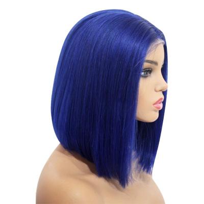 China No Shedding& Tangle Free Top Selling Wholesale Bob Style Short Brazilian Hair Lace Front Human Hair Wigs High Quality Short Bob Wigs Unit for sale