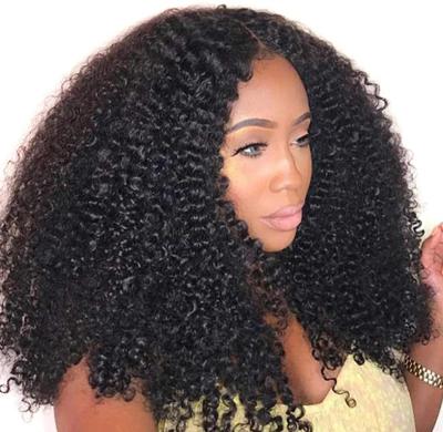 China No Shedding& Color Free Raw Virgin Kinky Curly Natural Hair Brazilian Full Tangle Remy Lace Wig, Hair, Hair Wigs With Baby Hair for sale