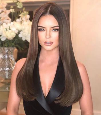 China Wholesale Price High Quality Natural Wave Color Parksonhair Full Lace Silky Straight Hair Wig for sale