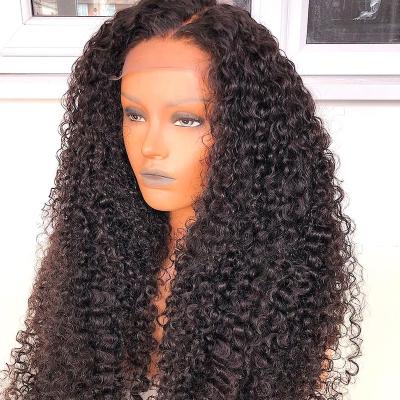 China Curly 150% 180% Density HD Full Lace Hair Wigs For Black Women, Curly Brazilian Virgin Hair Transparent Lace Curly Hair Wholesale for sale