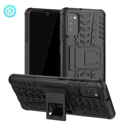 China Shockproof.kickstand.falling Preventing Mobile Phone TPU Rugged Shockproof PC Case Manufacturing Hybrid Case Cover Device For Samsung A41 Euro for sale