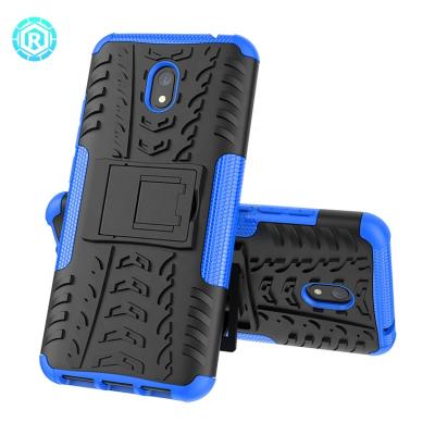 China Shockproof.kickstand.falling preventing 360 degree full coverage 2 degree in 1 case for xiaomi redmi 8A kickstand foldable case for xiaomi redmi 8A for sale