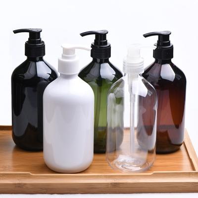 China 100ml 150ml 200ml 400ml Custom Shampoo Bottle 500ml Clear Plastic Shampoo Bottle 300ml Shampoo Bottle With Lotion Pump for sale