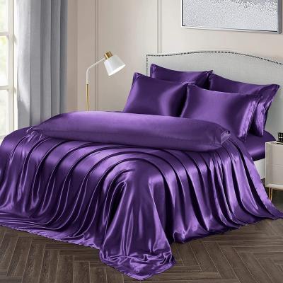 China Hotel Sleep Anti-Pilling Care Deep Pocket Easy Silky Satin Sheets for sale