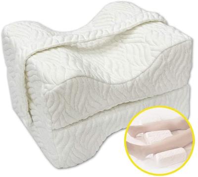 China BAMBOO Easy Care Memory Foam Canvas Cover Anti Dust Hypoallergenic Mites Pane Easy Care Knee Pillow For Couch for sale