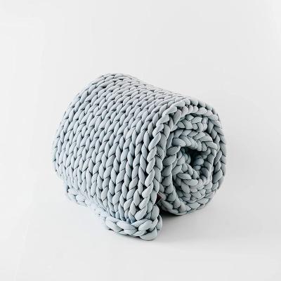 China Anti-pilling Hot Selling High Quality Amazon Chunky Knit Luxury Blanket For Home for sale