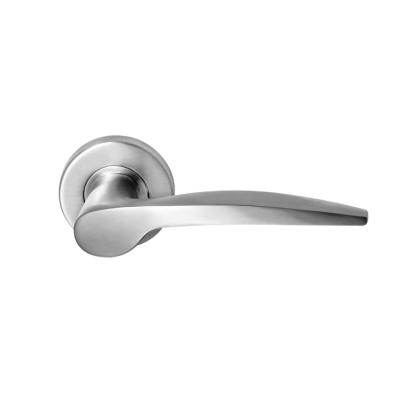 China Lever Door Handle Stainless Steel Interior Door Handle Modern High Quality Solid Black Lock for sale