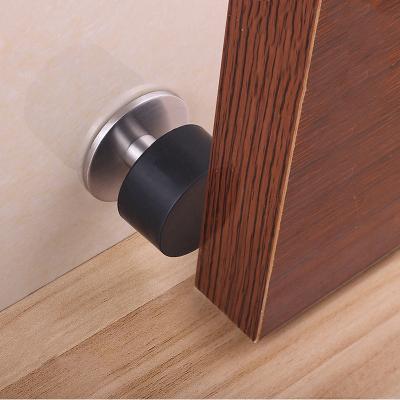 China Stainless Steel Modern Rubber Bedroom Stopper Wall Door Wooden Door Stopper for sale