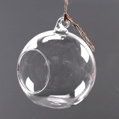 China New Arrival Modern Attractive Glass Ball Candle Holder Hanging Candle Holder For Party Wedding for sale