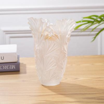 China Arabia Color Glass Crystal Vase Can Be Customized Color, LOGO, Bakhoor Crystal Glass Burner Flower Vase for sale