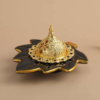 China 2020 New Arabia Hot Sale Design Resin Censer Cup Shape Creative Arabic Censer With Handle for sale