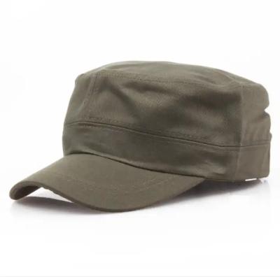 China New Custom Flat Cap Adjustable Tactical Hat Plain Sun Cadet Sun Cadet Patrol Flat Hats for sale