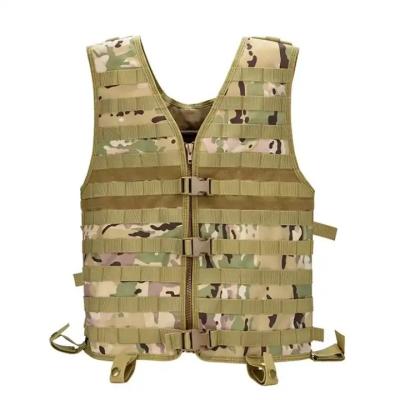 China Wholesale Molle Outdoor Protective Tactical Vest Camouflage Vest Anti-wrinkle Nylon CS Hunting Vest for sale