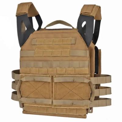 China New CS Paintball Anti-wrinkle Magazine Zipper Vest Panel Carrier Lightweight Outdoor Plate Protector Tactical Vest for sale