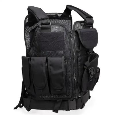 China Wholesale Tactical Anti-wrinkle Combat Plate Carrier Molle Training Vest With Pockets for sale