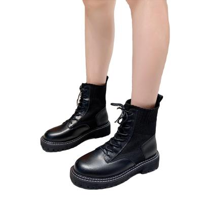 China Manufacturer Fashionable Women&'s Leather Boots All-match Fashion Boots Custom Fashion Shoes Boots for sale