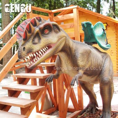 China Metal Ride On Dinosaur Amusement Animatronic Dinosaur Rides for sale