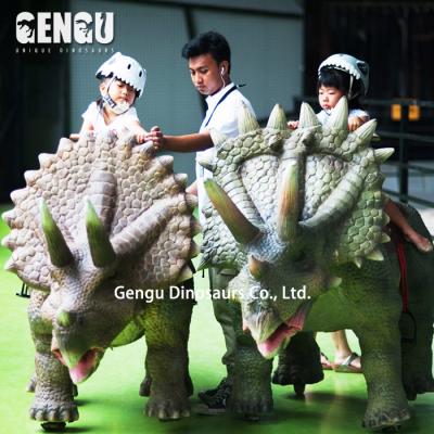 China Metal Ride On Dinosaur Animatronic Walking Rides for sale