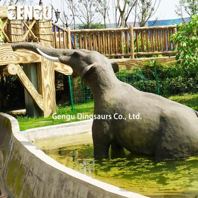 China Outdoor Or Indoor Venue Animatronic Elephant Sculpt Soft Rubber Animals for sale