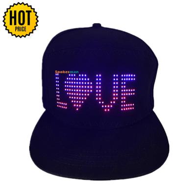 China Custom Designer LED Hip Hop Hats Mens JOINT Wireless Elegant Christmas China USA Baseball Cap With Logo for sale