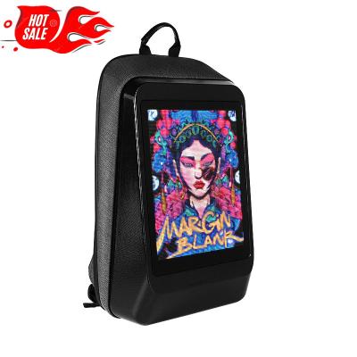 China With USB wholesale china gaming laptop skateboard sneaker PU travel LED advertising graffiti multifunctional men bags backpacks billboard for sale