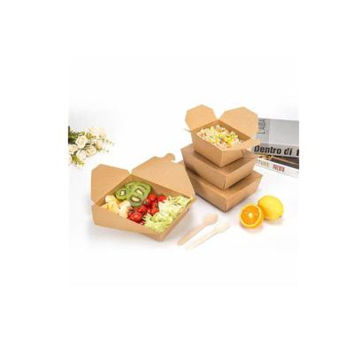 China Disposable Food Grade Paper Food Packaging Disposable Take Out Boxes for sale