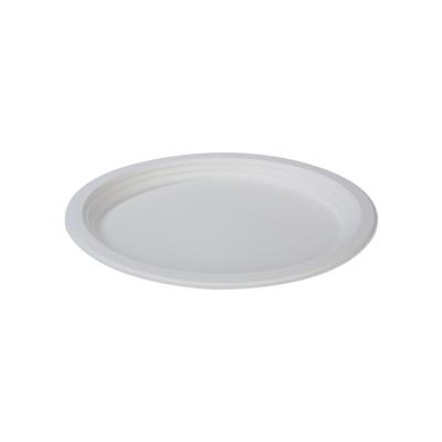 China High Quality Cheap Disposable Hot Sale Disposable Biodegradable Paper Oval White Dinner Dishes For Restaurant for sale