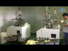 Automatic Cake Cup Machine 1.5 Kw PE Coated Paper Fast Speed