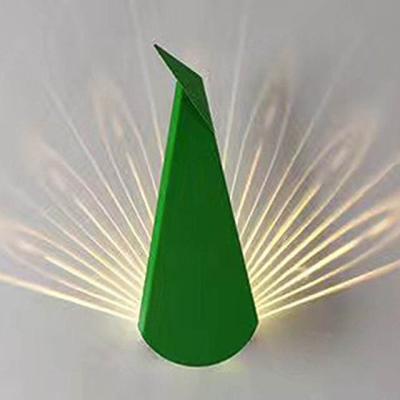 China Decorative Wall Lights E26/27 Base The Modern Projection Wall Lamp Corridor Lane Peacock. for sale