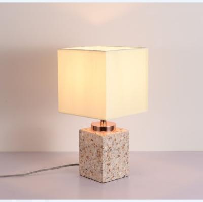 China Nordic high quality EUROPEAN table lamp shades for table lamps terrazzo cement lamps lighting lantern table lamp for sale