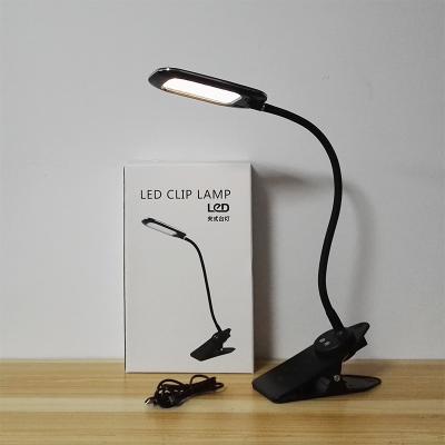 China Lighting Functions High Quality Flange Led Desk Lamp USB White Rheostat Clip Book Light Led Reading Lamp Headboard Friendship Lamps For Lighting for sale