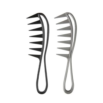 China Home Unique Retro Texture Wide Hair Back Home Unique Hairdresser Tool Barber Tool Design Oil Fluffy Hair Personalized Wide Tooth Comb for sale