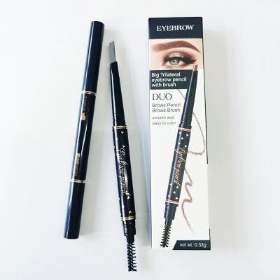 China Waterproof Waterproof 3D Eyebrow Pencil With Spoolie Brush New Eyebrow Pencil for sale